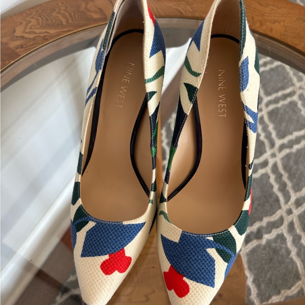 Nine West Colorful Patterned Heels